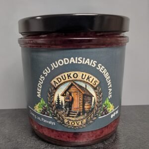 Aduko Ukio medus su liofilizuotais juodaisias serbentais