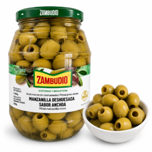 Alyvuogės be kauliuko ančiuvių skonio marinate