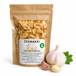 Džiovinti česnakų traškučiai 60 g